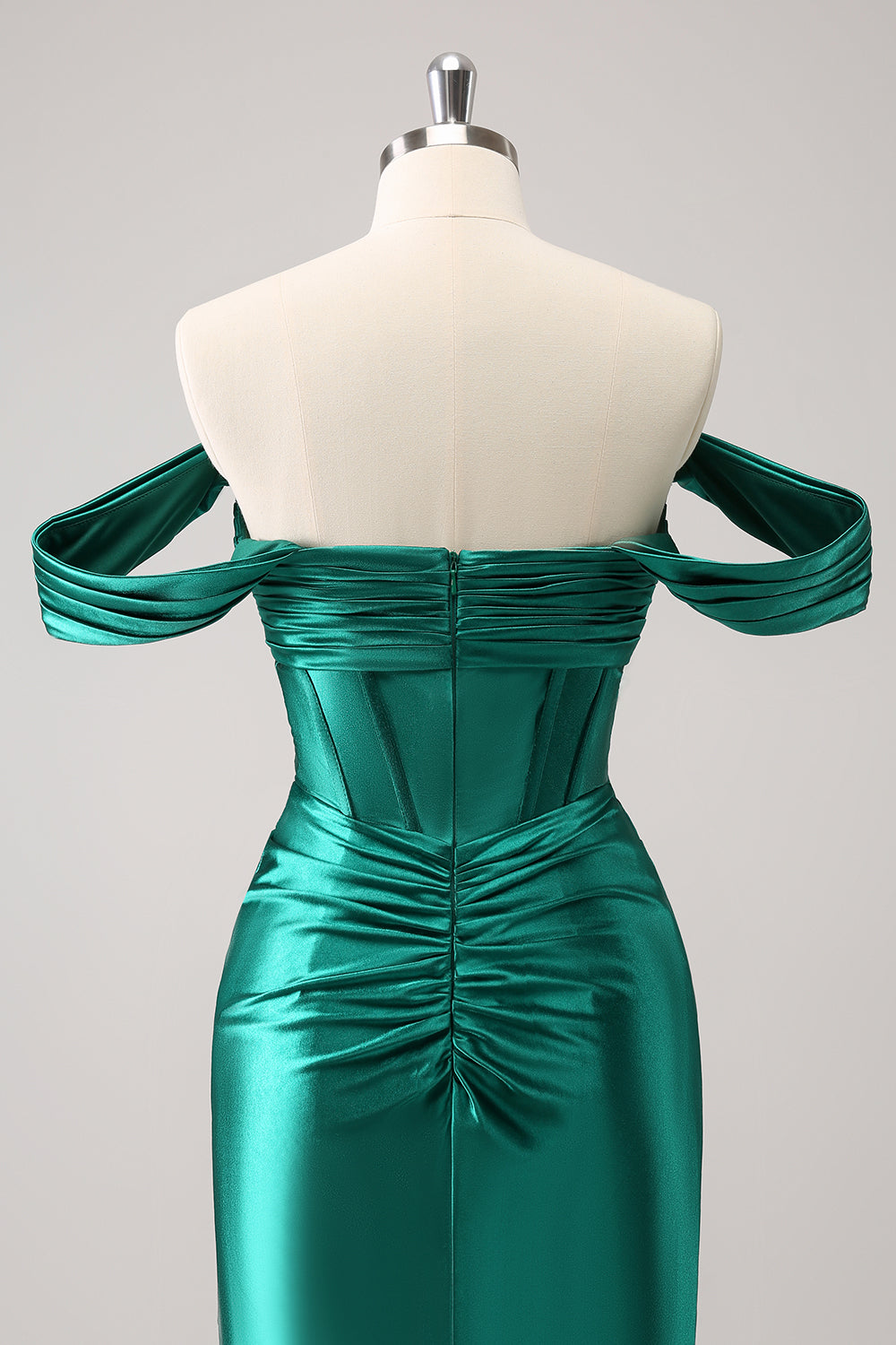 Stylish Dark Green Bodycon Off The Shoulder Hollow Out Corset Short Homecoming Dress Customized