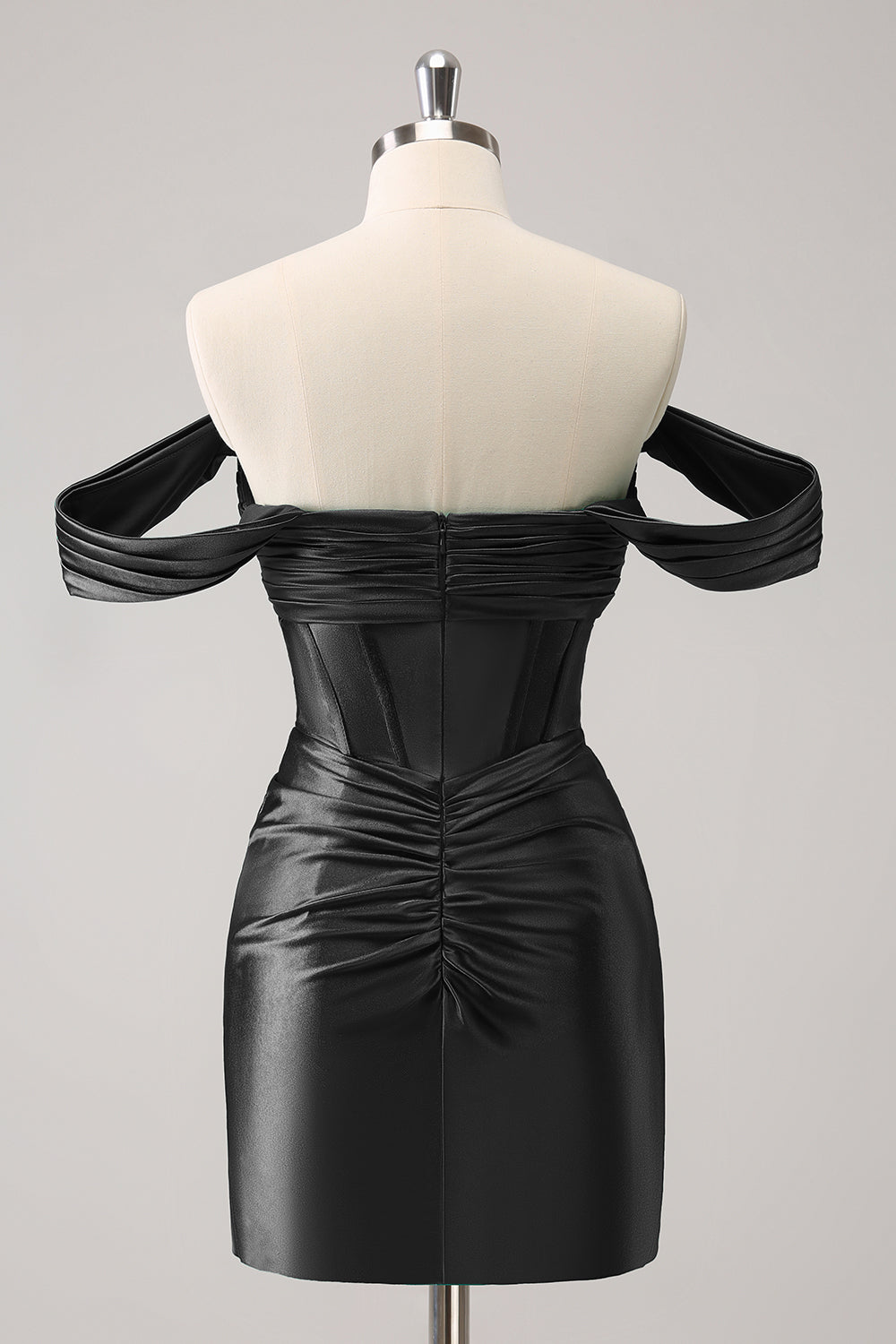 Stylish Dark Green Bodycon Off The Shoulder Hollow Out Corset Short Homecoming Dress Customized