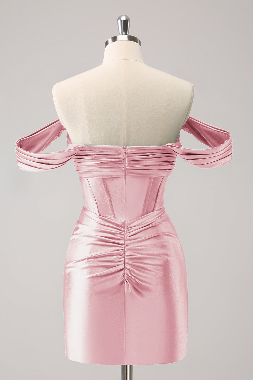 Stylish Dark Green Bodycon Off The Shoulder Hollow Out Corset Short Homecoming Dress Customized