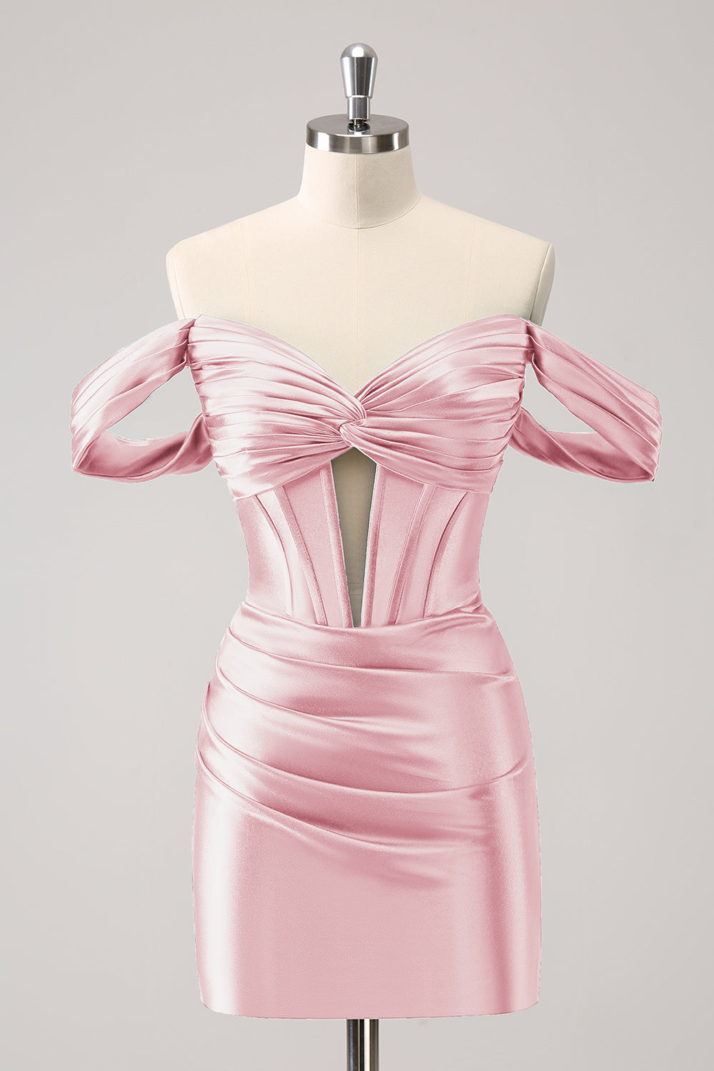 Stylish Dark Green Bodycon Off The Shoulder Hollow Out Corset Short Homecoming Dress Customized