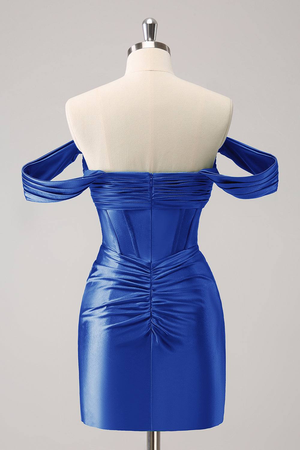 Stylish Dark Green Bodycon Off The Shoulder Hollow Out Corset Short Homecoming Dress Customized