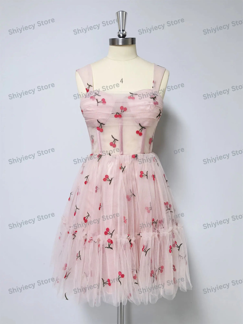 Tulle Mini Short Homecoming Dresses V-Neck Prom Dress 2024 Sweet Cute Formal Cocktail Dress Sleeveless Backless Ball Gowns Customized