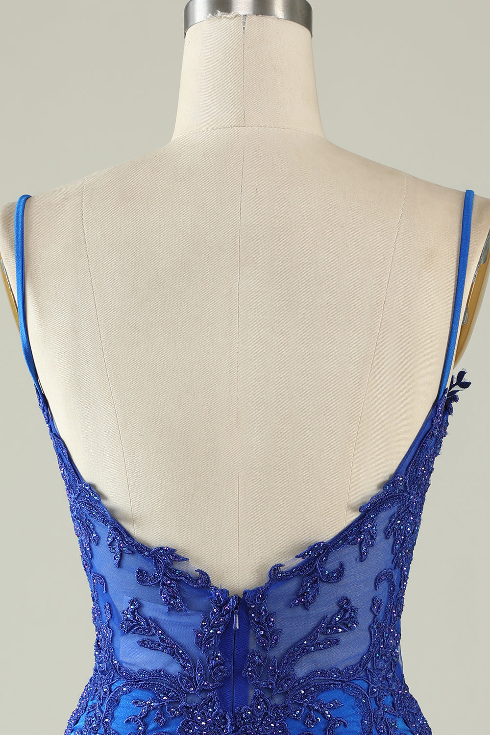 Bodycon Dark Green Spaghetti Straps Corset Homecoming Dress with Beading Customized